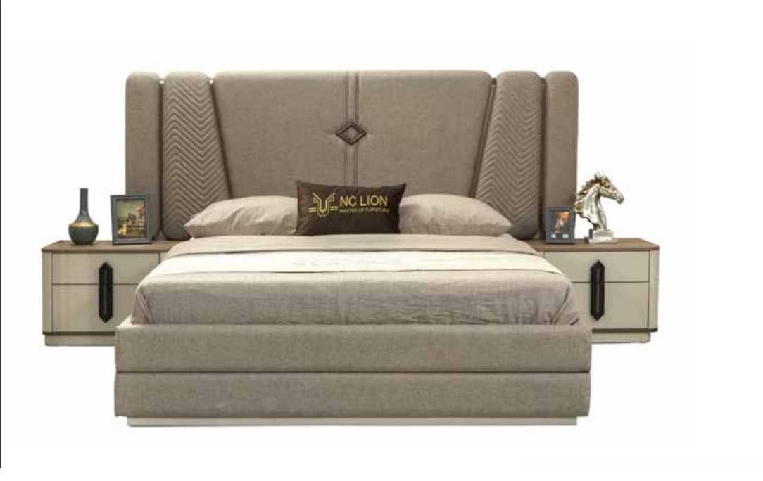 Schlafzimmer-Set Bett Nachttisch 3tlg Schlafzimmer Set Stilvoll Design Modern