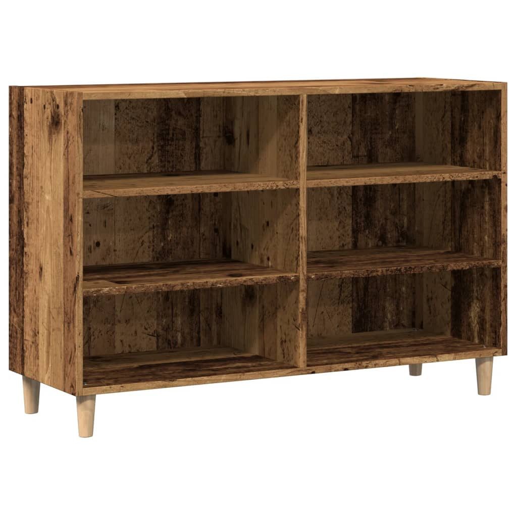 vidaXL Fächerschrank Sideboard Altholz-Optik 103,5x35x70 cm Holzwerkstoff (1-St)