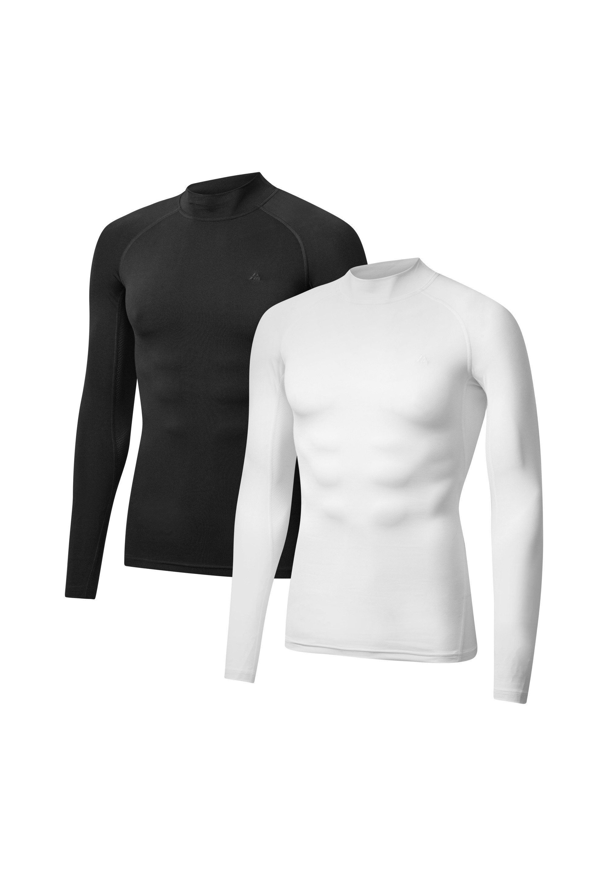 DANISH ENDURANCE Langarmshirt Compression LS (2-St) Herren Kompressions-Langarm, Atmungsaktiv & Schnelltrocknend