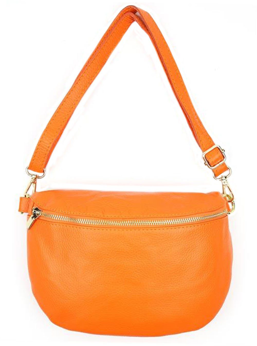 Sa-Lucca Bauchtasche Damen Bauchtasche Umhängetasche Cross Body Bag echt Leder, echt Leder, Made in Italy