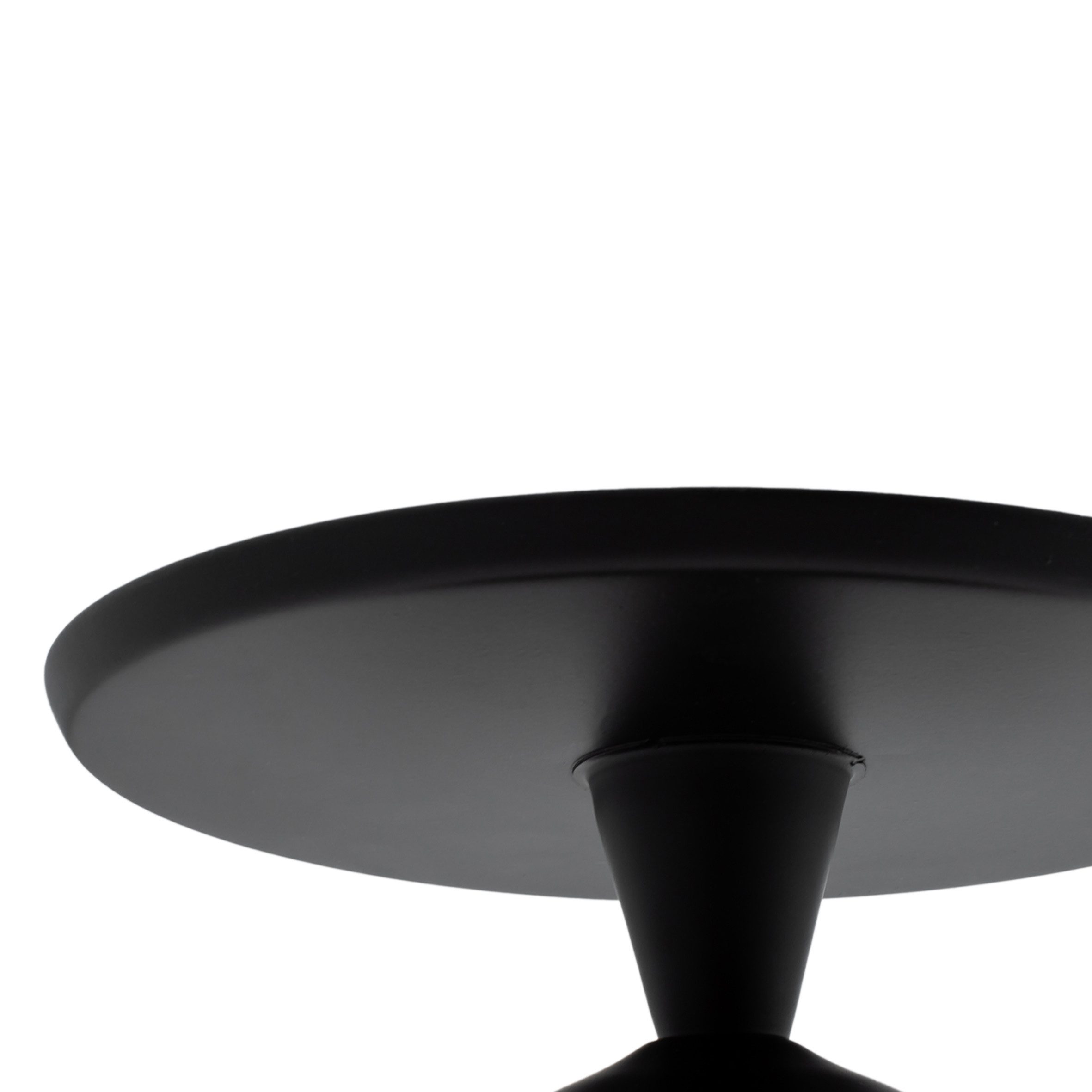 Spetebo Servierständer Metall Deko Tischpodest rund schwarz mit Fuß - Ø 23 cm, metall, (Anzahl, 1-tlg., Stück), wiederverwendbar – Bild 4 von 5