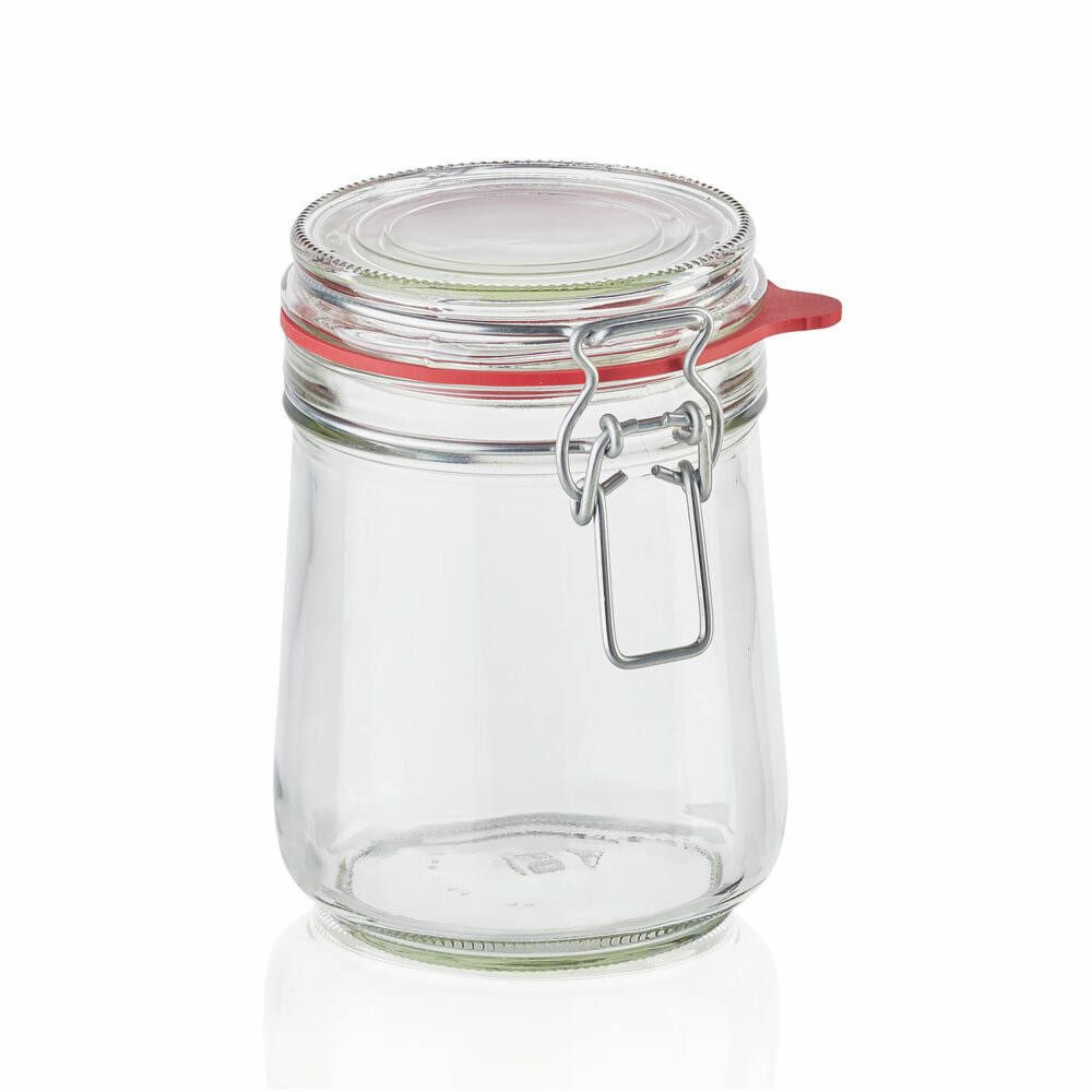 Leifheit Einmachglas Drahtbügelglas 800 ml, Glas