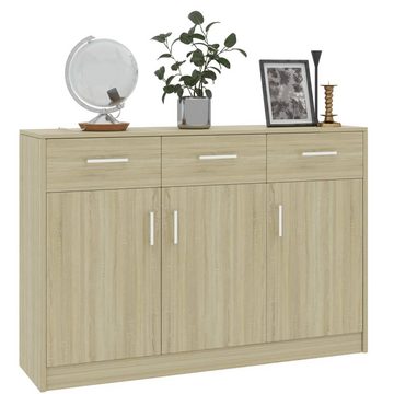 vidaXL Sideboard Sideboard Sonoma-Eiche 110x30x75 cm Holzwerkstoff (1 St)