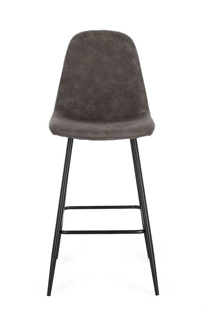 Natur24 Esszimmerstuhl New Irelia 4er Set Barhocker 44 x 112 x 53 cm Stahl Schwarz