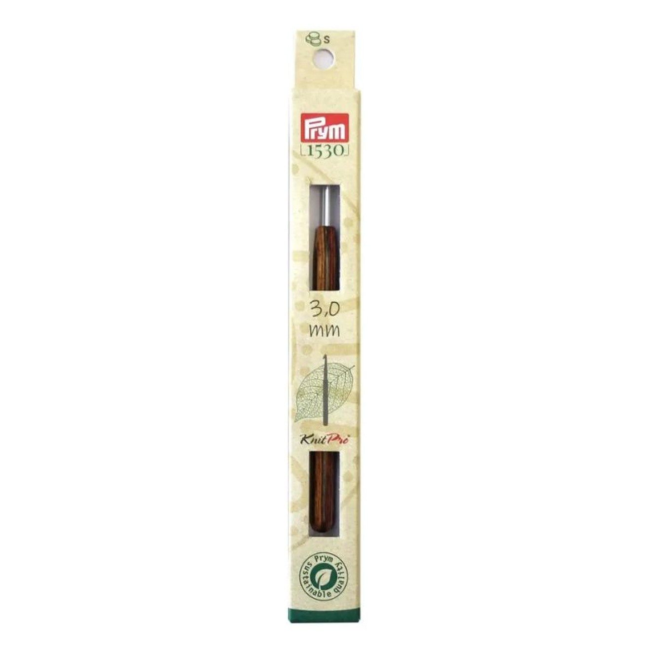 Prym Stricknadeln Wollhäkelnadel NATURAL 3,00 mm 1 St