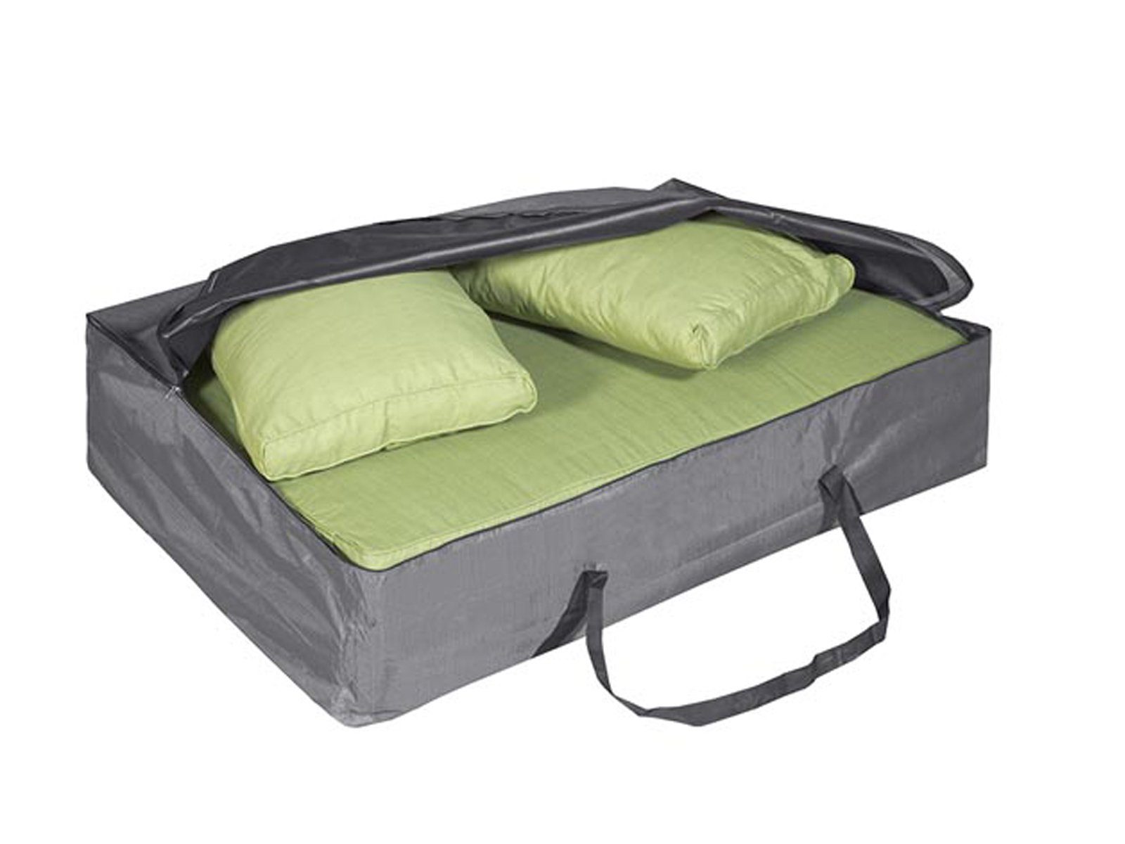 PEREL Auflagenbox, Schutz-Hülle Auflagen-Tasche Paletten-Polster Lounge- Kissen 125x85cm