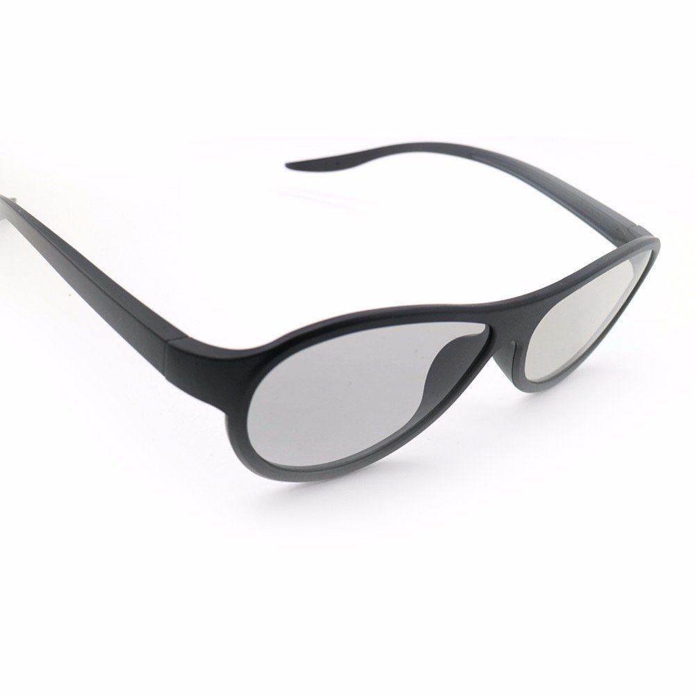 TPFNet 3D-Brille 3D Glasses 3D zum 2 Schwarz Unisex Brille 3D-Kino Stück Farbe Brille, von Ansehen Polarisierte - Filmen Passive 