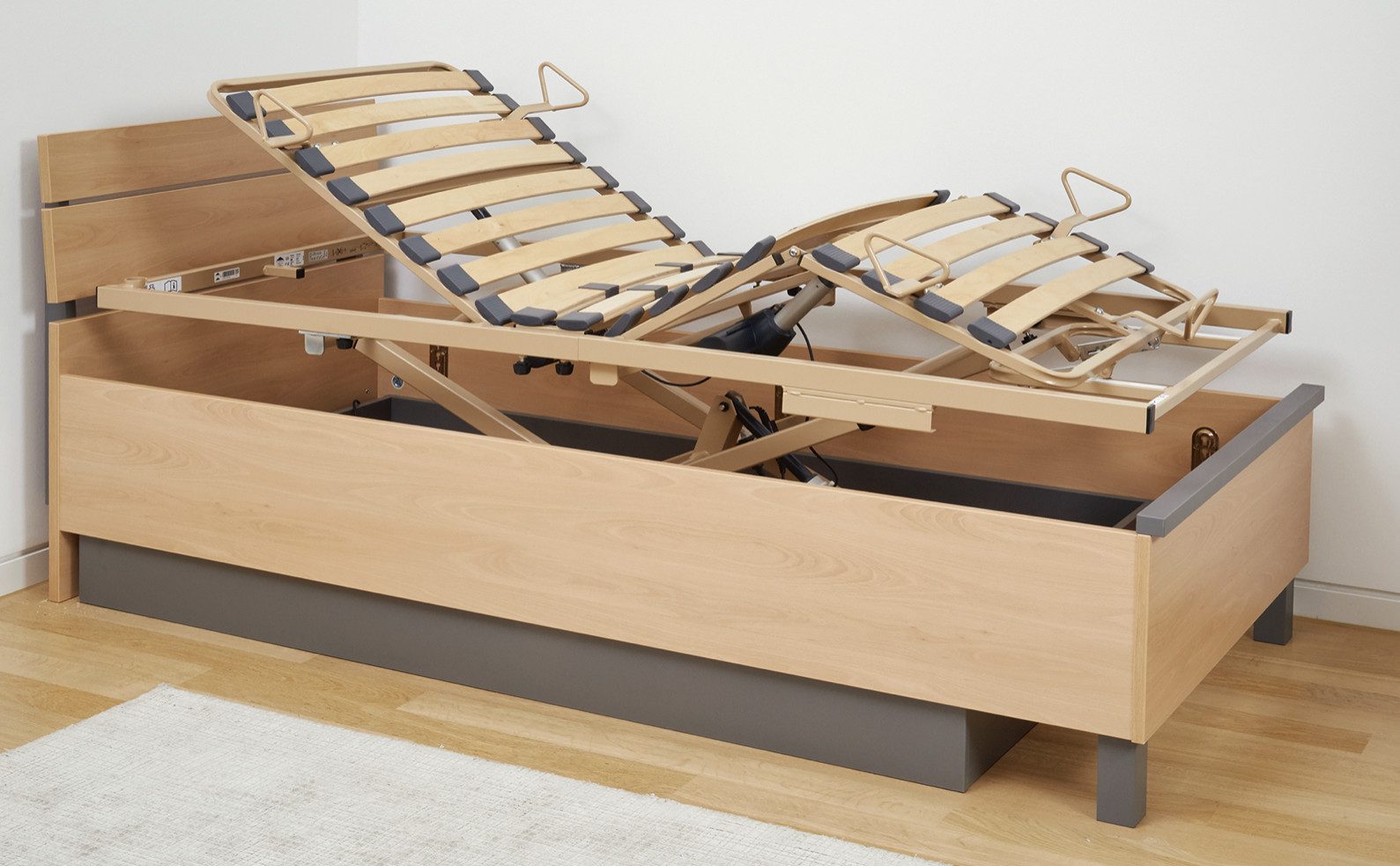Burmeier Bettgestell Elektrischer Betteinsatz Lippe (elektrisch verstellbar), sehr stabil und belastbar