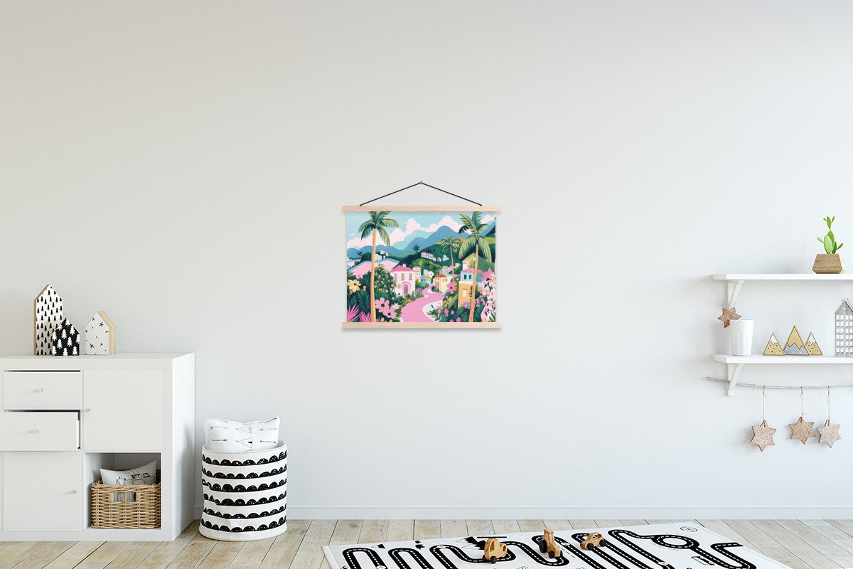 MuchoWow Poster Bunt - Häuser - günstig online kaufen