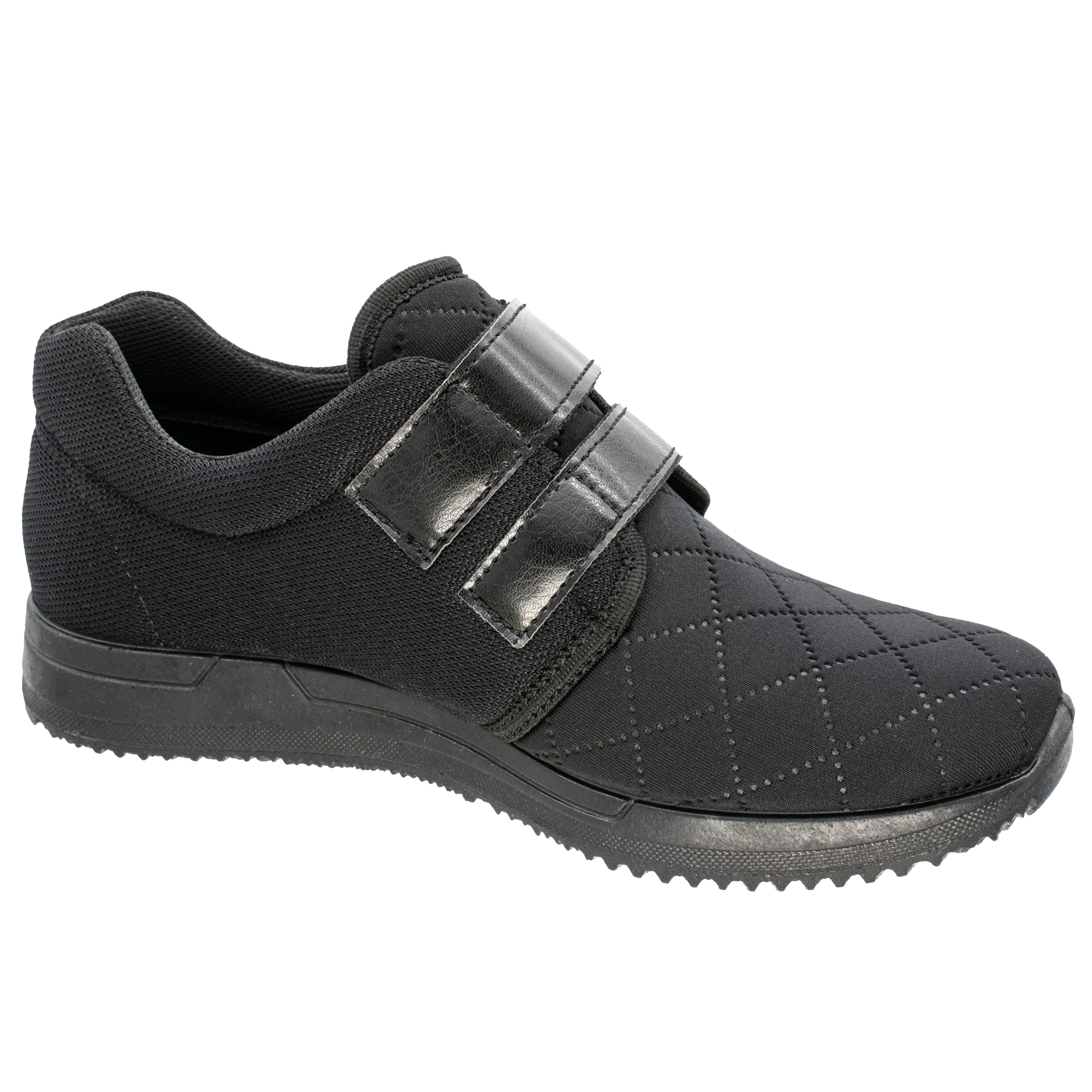 Fischer-Markenschuh Ilse Klettschuh aus Stretchmaterial/Mesh, Einlegesohle herausnehmbar, Weite H