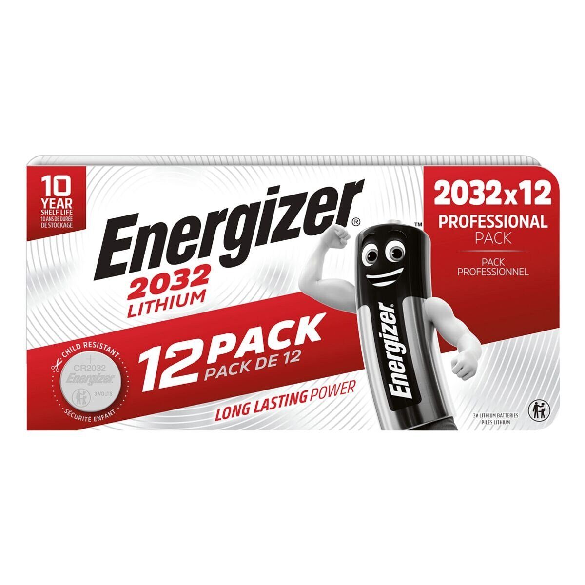 (3 CR2032 V, Lithium 12 CR2032 St), Knopfzelle, Spezial Energizer