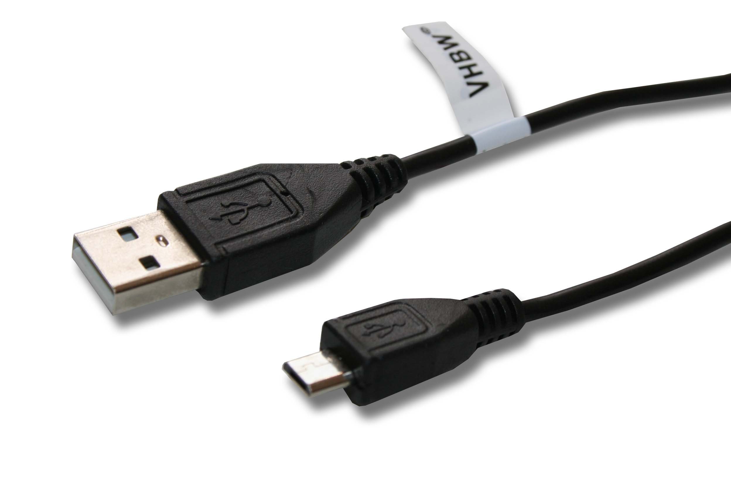 vhbw USB-Kabel, Micro-USB, passend für Sony HDR-AS20, HDR-AS200V, HDR-AS300, HDR-AS15, HDR-AS30 Kamera