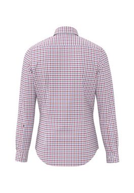 seidensticker Businesshemd Slim Slim Langarm Button-Down-Kragen Karo