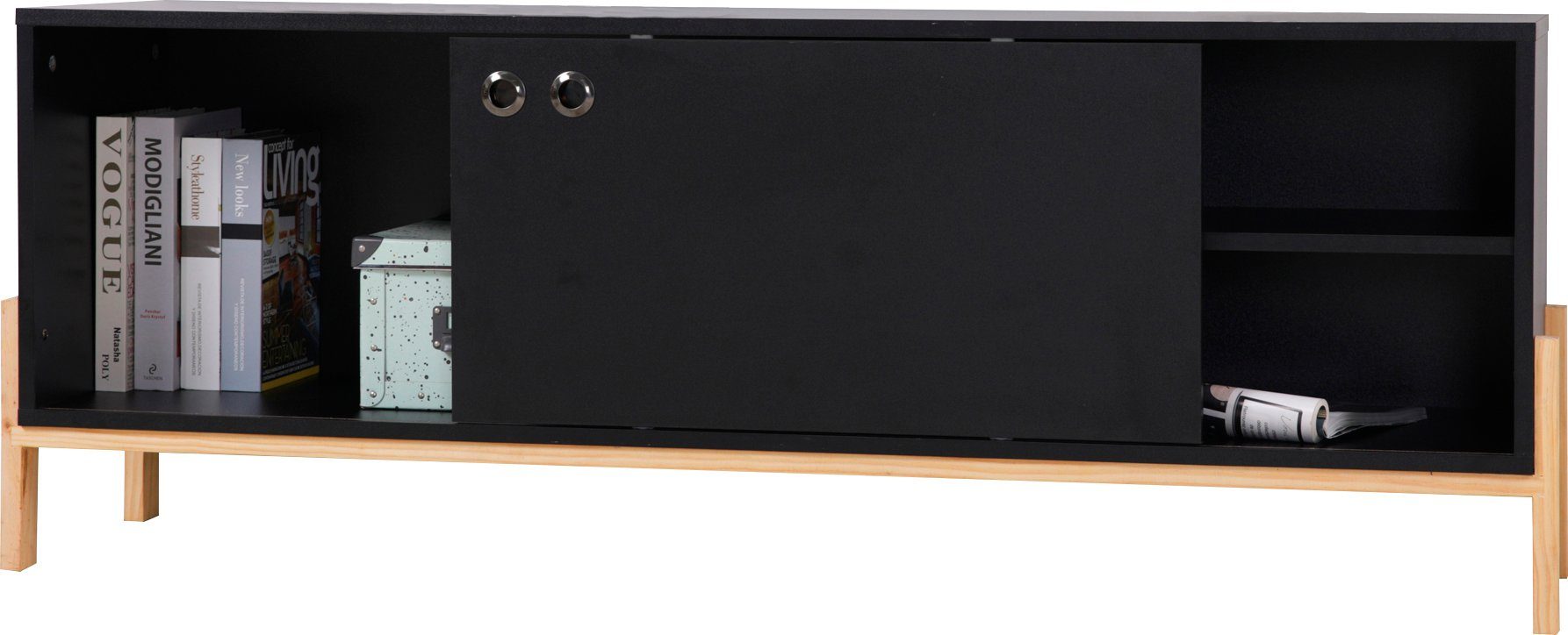 MÖBILIA Lowboard Melia, Kommode mit Kabeldurchführungen