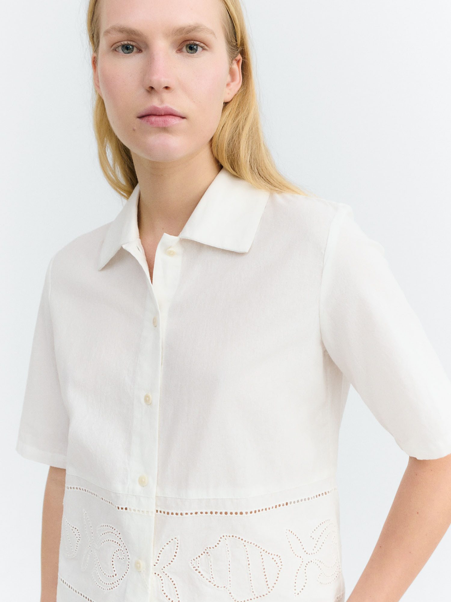 Thinking Mu Kurzarmbluse Ane Blouse