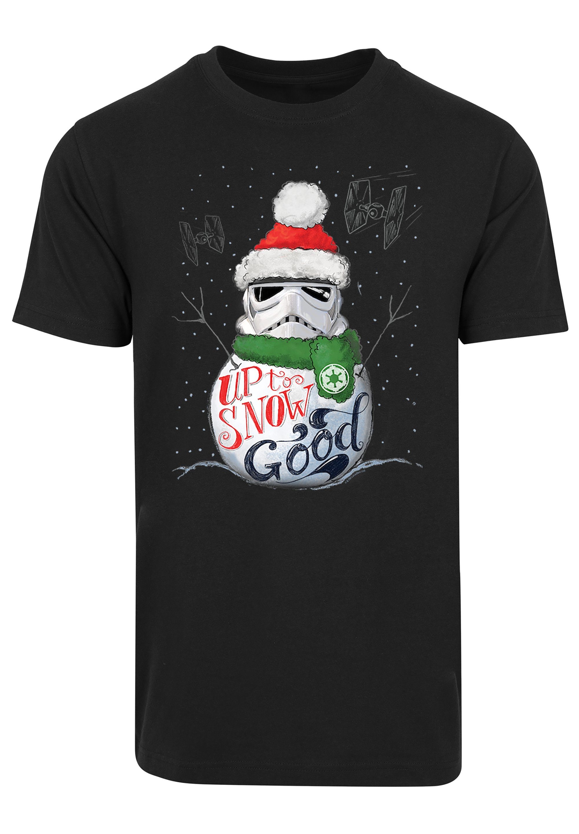 F4NT4STIC T-Shirt Star Wars Up schwarz To Krieg Good Stromtrooper Sterne Snow Print der