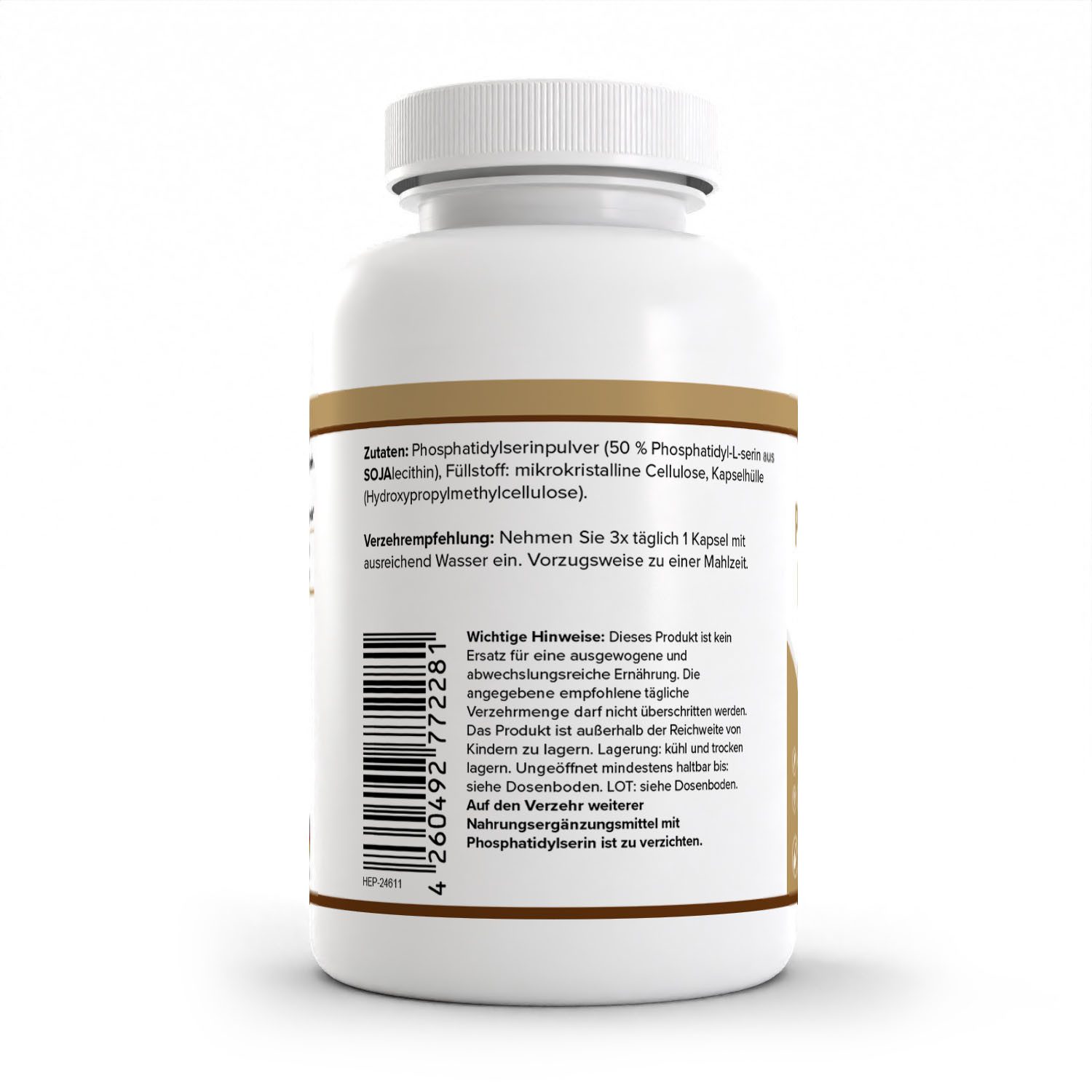 Zec+ Nutrition HEALTH+ PHOSPHATIDYLSERIN, 120 Kapseln Kapseln