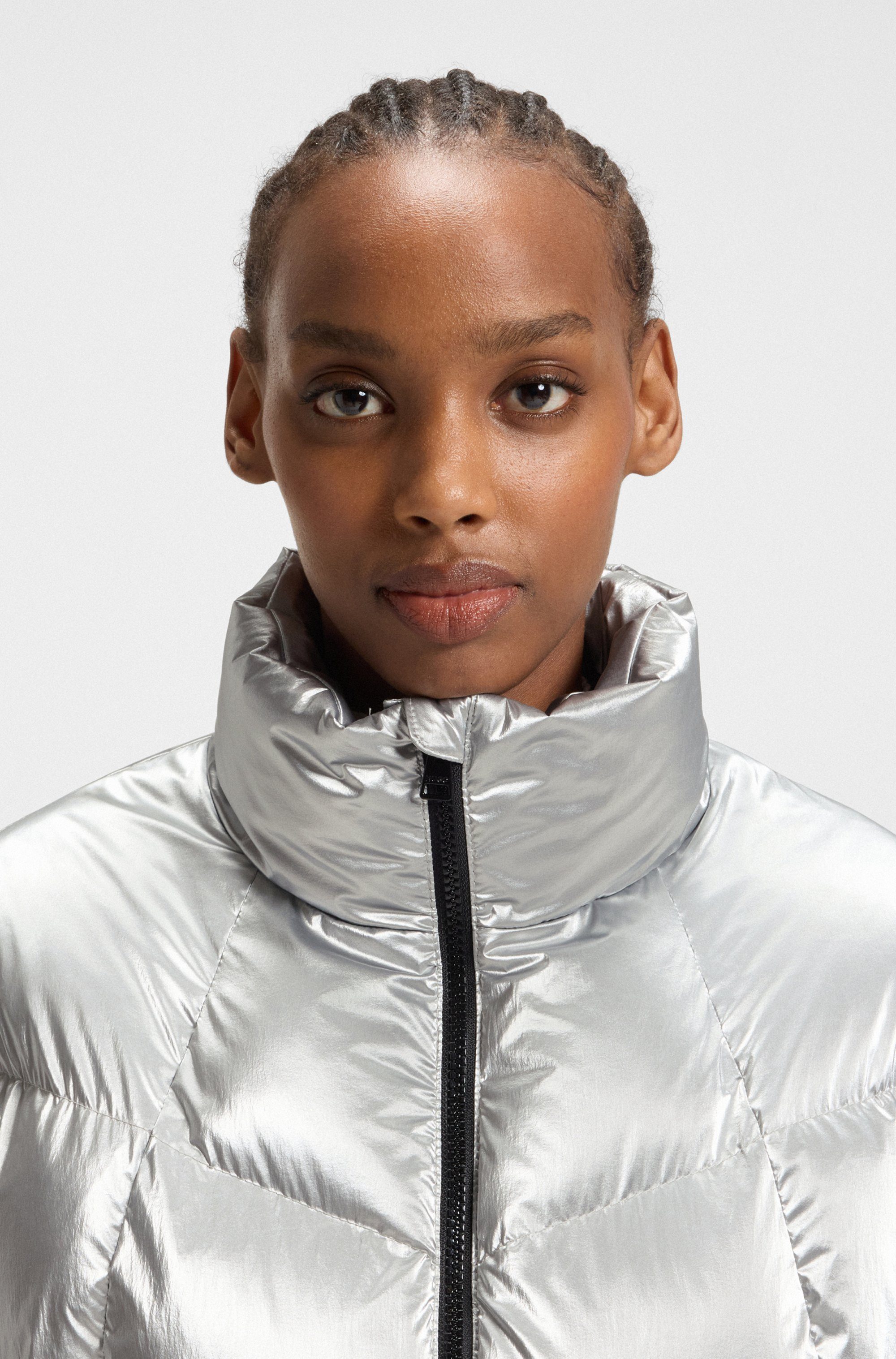 HUGO Blue Steppjacke Fiorella in verkürzter Länge, Kordelzug im Saum günstig online kaufen