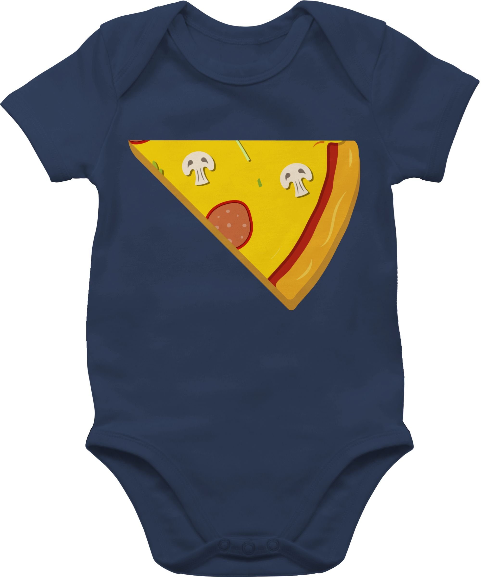 Navy 2 Pizza Blau Baby Familie Shirtbody Teil Partner Partner-Look 3 Shirtracer