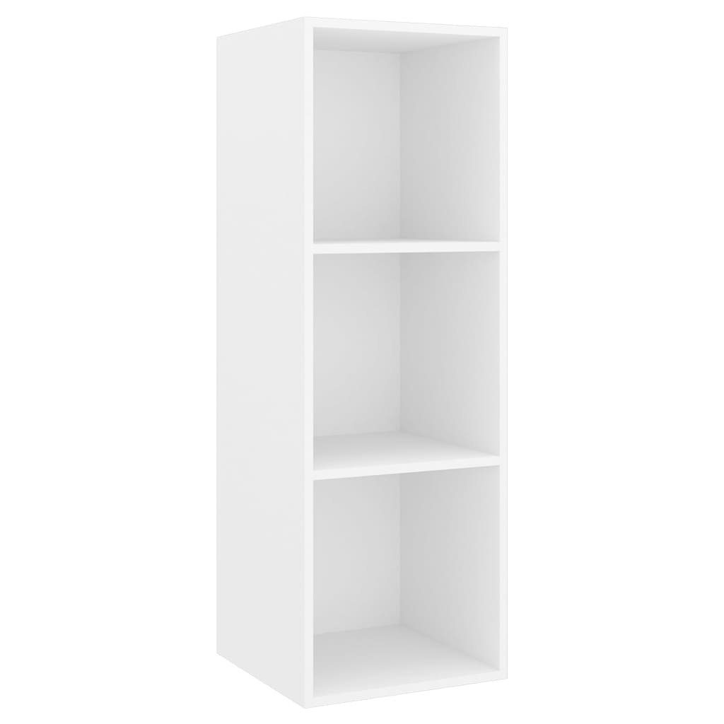 vidaXL TV-Schrank-Set 4-tlg. (1-St) Weiß TV-Schrank Holzwerkstoff