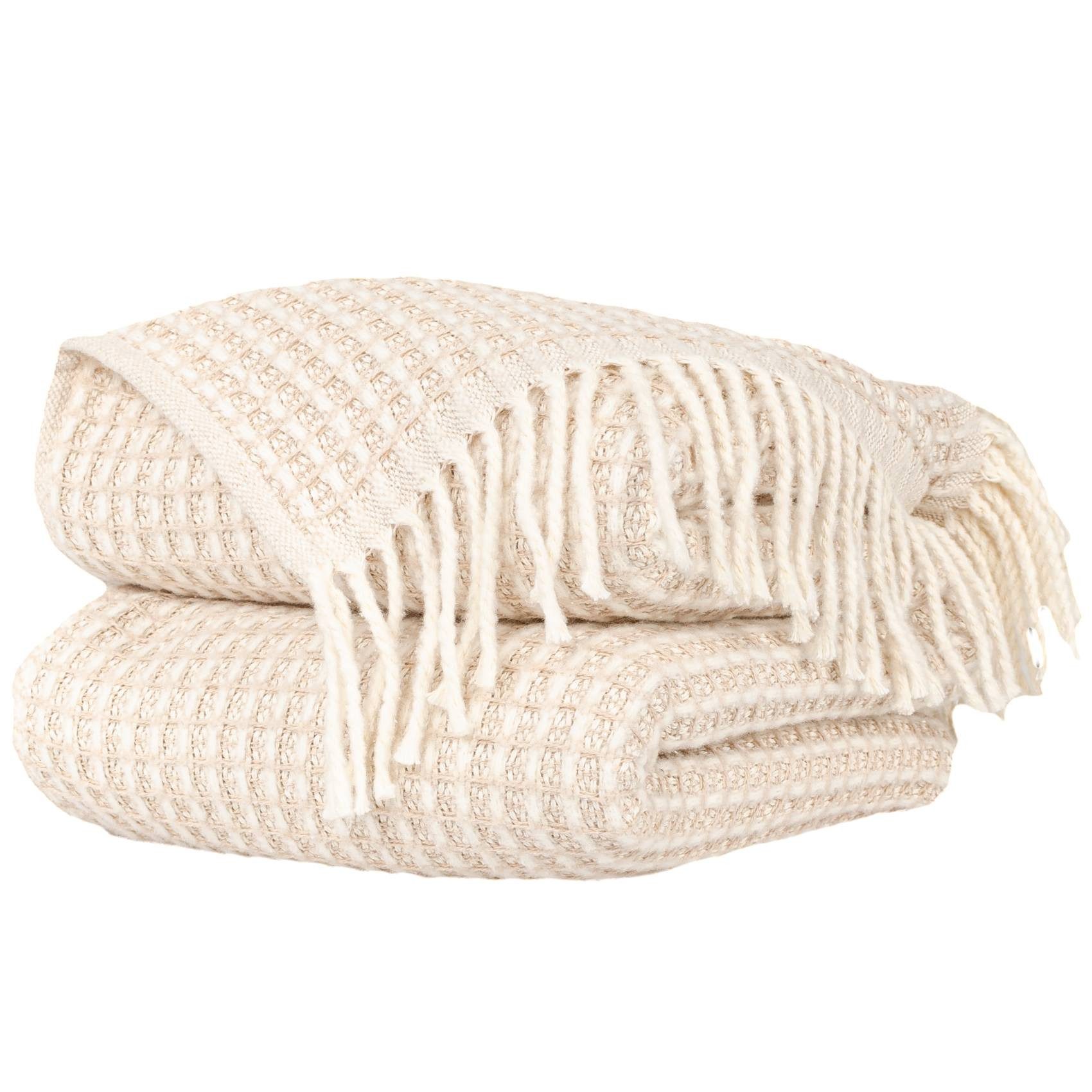 Plaid Beatriz feine Kuscheldecke Reisedecke Tagesdecke Wohndecke, ANRO, Wen günstig online kaufen