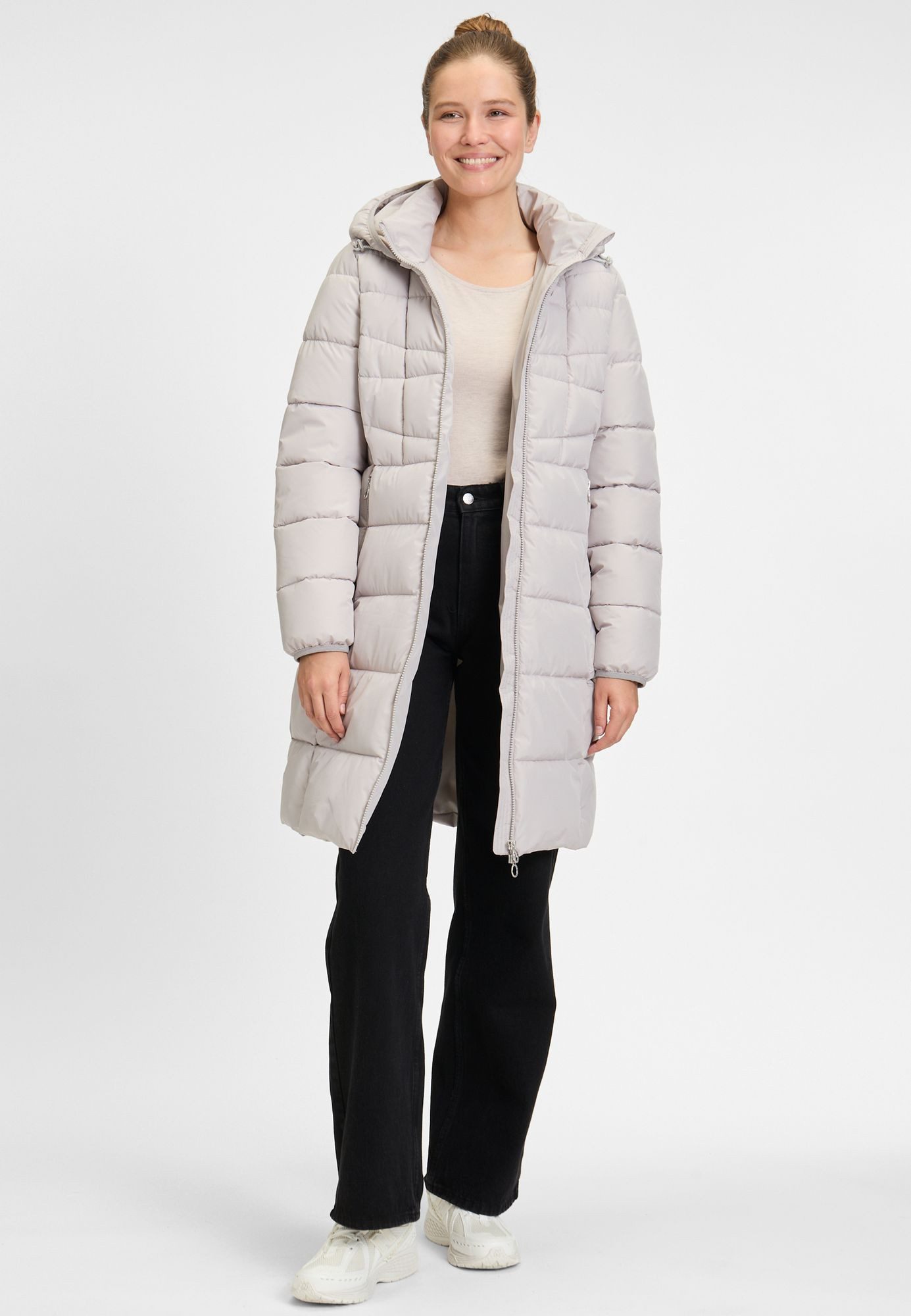 COVERED Steppmantel Nika L60393CO Kapuze abnehmbar, 2-Wege-RV, Fleece-Reißv günstig online kaufen