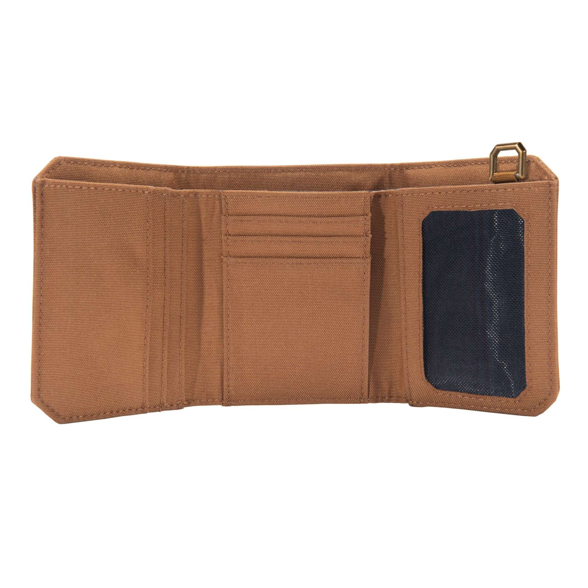 Trifold wasserabweisendes Finish (1-tlg), Geldbörse brown Nylon Duck carhartt® Carhartt Wallet