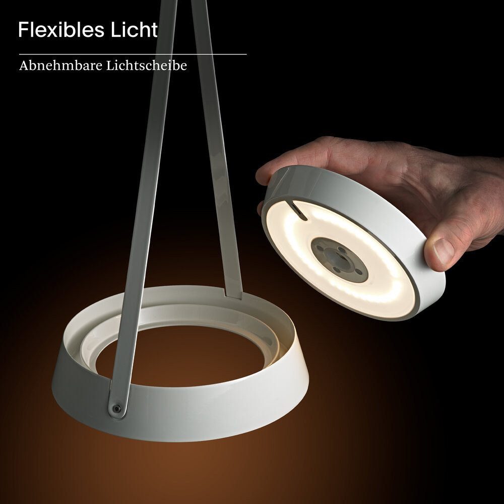 SIGOR LED Tischleuchte Akku-Pendelleuchte, Dimmbar, LED fest integriert, Warmweiß