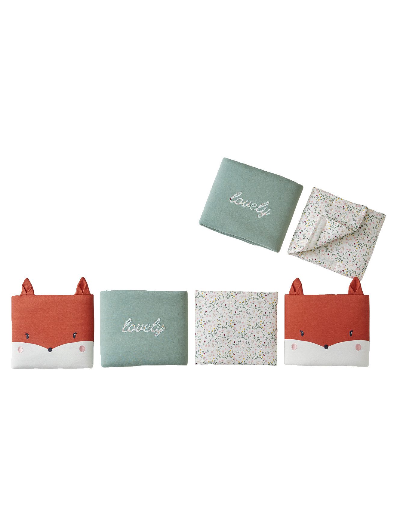 vertbaudet Bettumrandung Baby Bettumrandung/Laufgitter-Polster BLUMENZAUBER günstig online kaufen