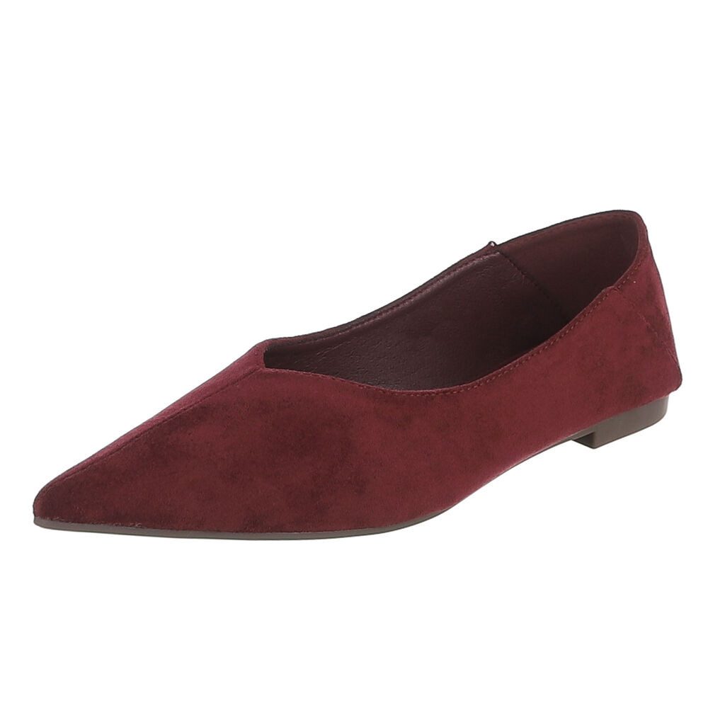 Damen Slipper spitz elegant ohne Verschluss Pumps