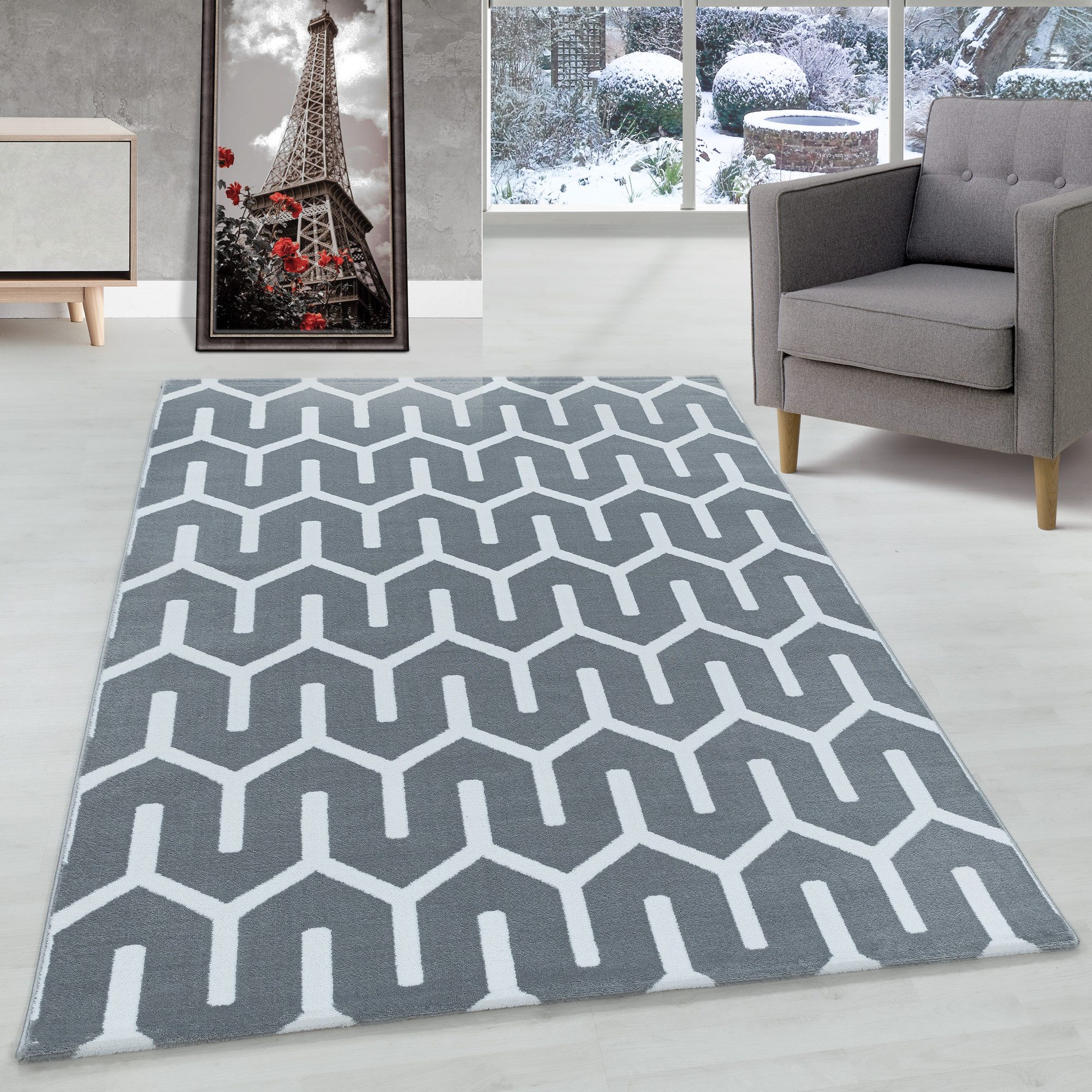 Carpettex Designteppich Geometrisch Design, Läufer, Höhe: günstig online kaufen