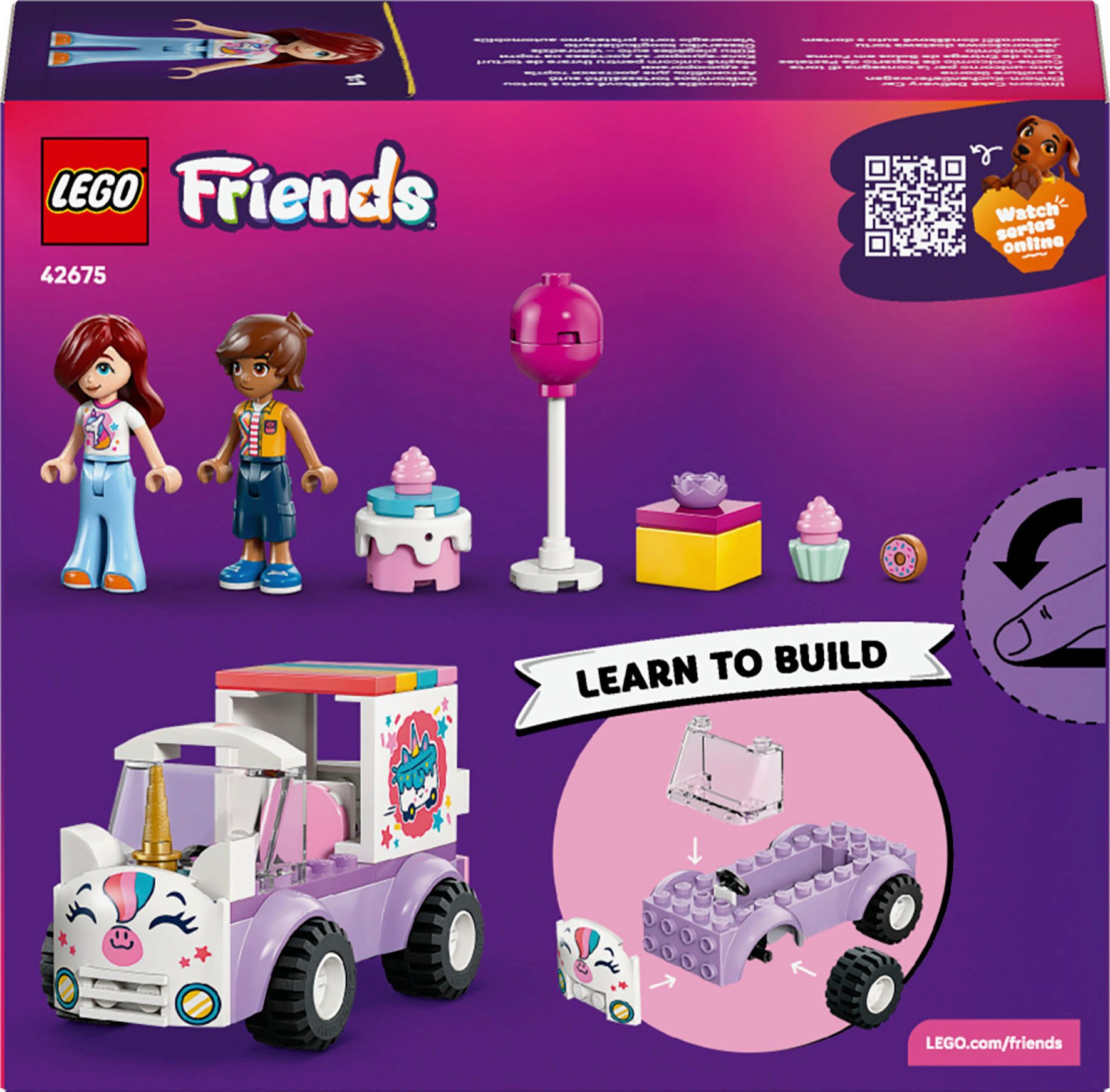LEGO® Einhorn-Kuchenlieferwagen (42675), LEGO Friends Konstruktionsspielste günstig online kaufen