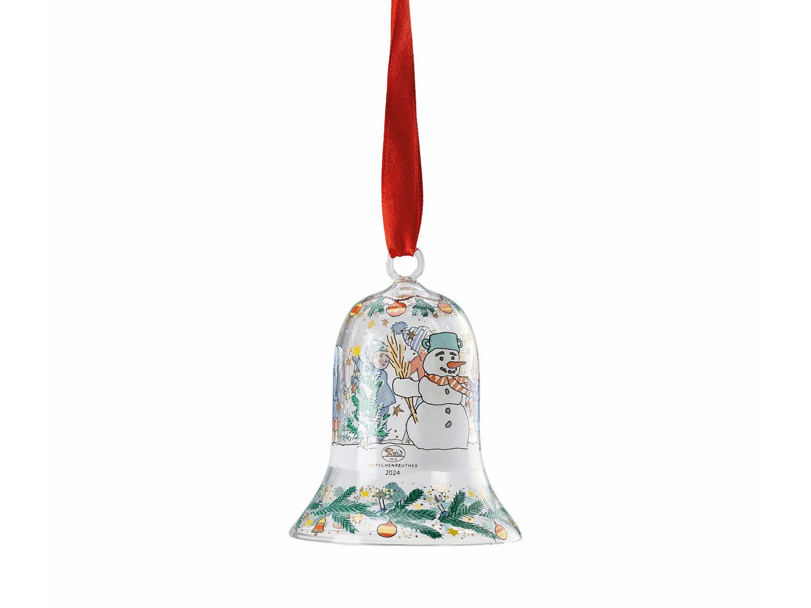 Hutschenreuther Weihnachtsbaumkugel Kristallglocke 2024 Glasglocke