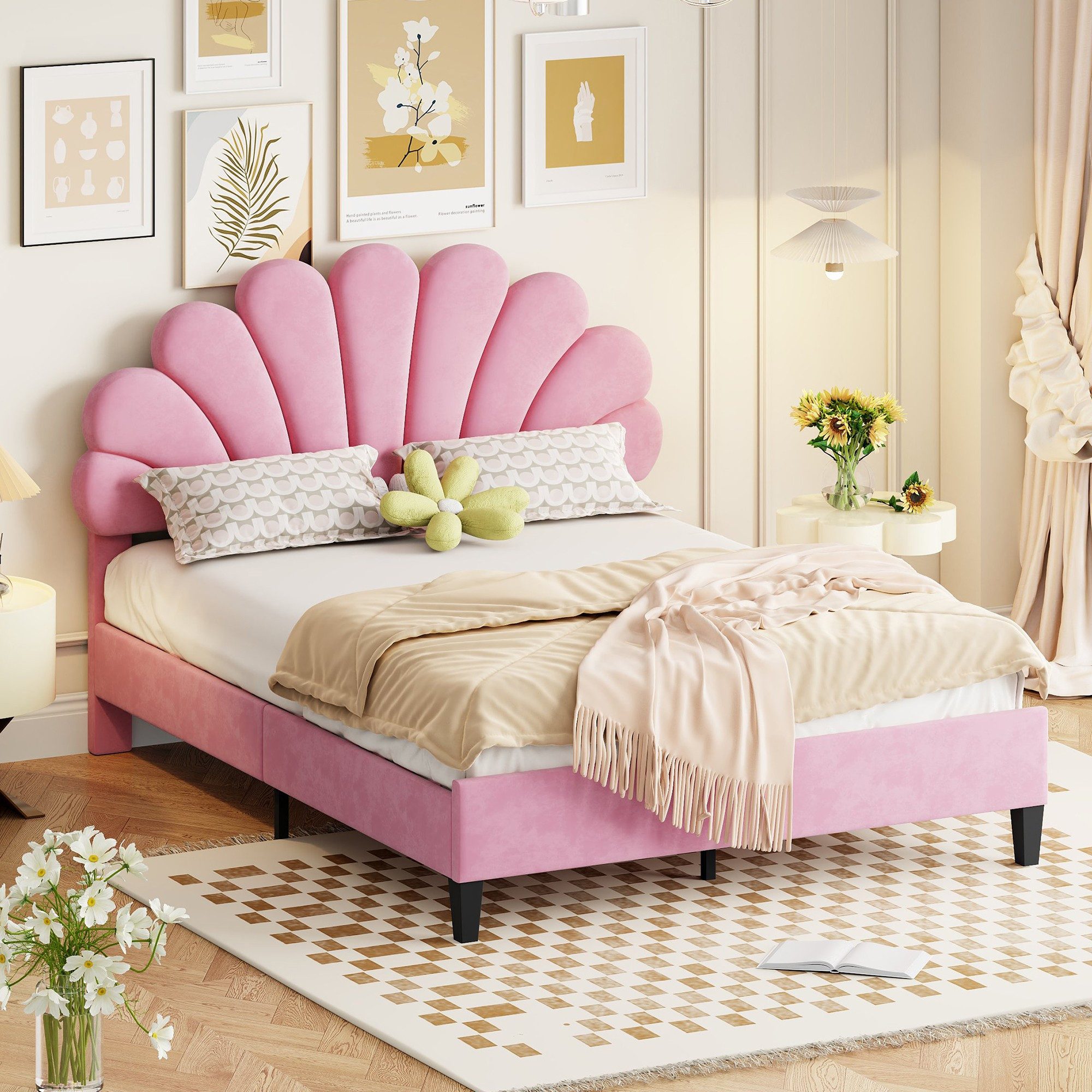 BlingBin Polsterbett Jugendbett Einzelbett Gästebett Bettrahmen günstig online kaufen