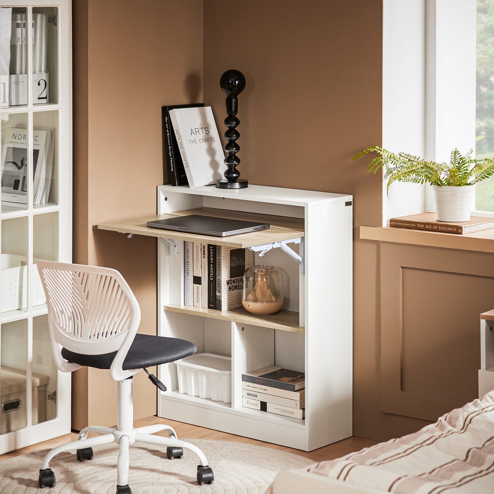 SoBuy Klapptisch FWT104, mit Regalböden, Computertisch günstig online kaufen