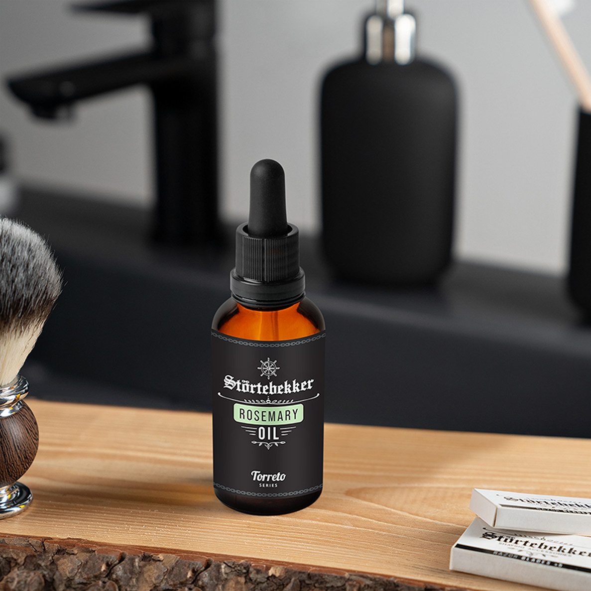 Störtebekker Haaröl Rosmarinöl 50ml, revitalisierendes Haaröl für gestärkte Kopfhaut, natürlich, vegan, pflegend