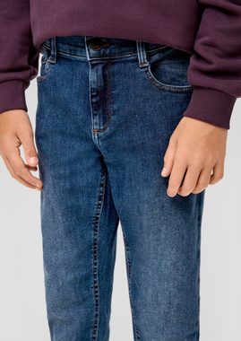 s.Oliver 5-Pocket-Jeans Jeans Seattle / Slim Fit / Mid Rise / Skinny Leg Waschung, Kontrastnähte