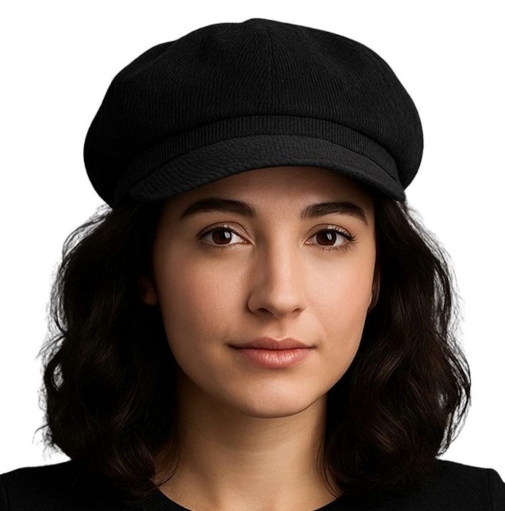 Cool4 Ballonmütze Feincord Baker Boy Newsboy Cap