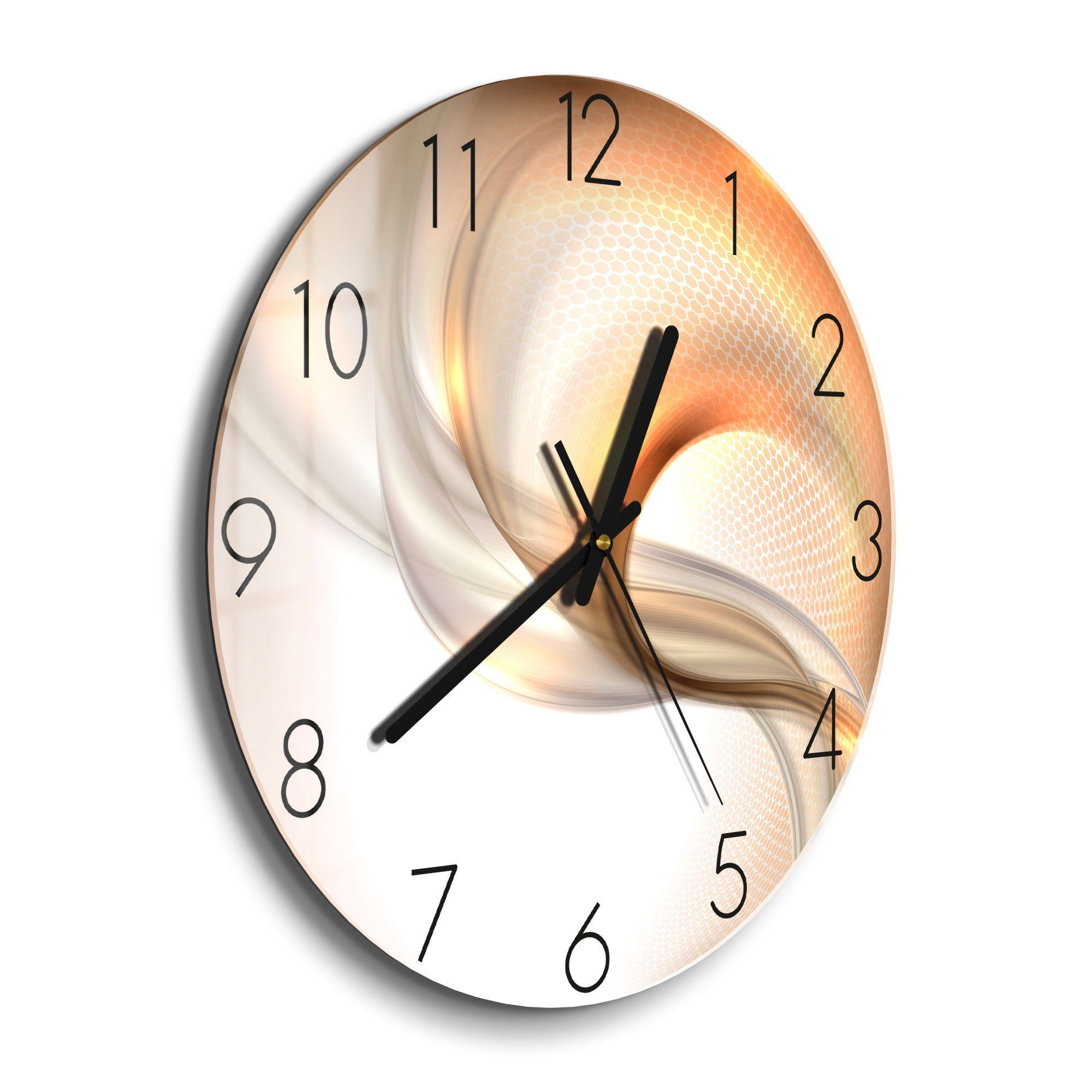 DEQORI Wanduhr 'Schwingungen im Licht' (Glas günstig online kaufen