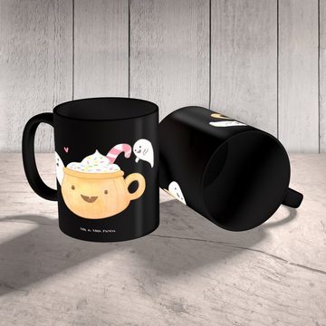 Mr. & Mrs. Panda Tasse Kaffee Gespenst - Schwarz - Geschenk, Trick or Treat, Tasse Motive, K, Keramik, Exklusive Motive