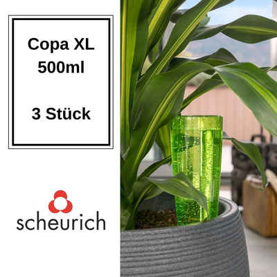 Scheurich Bewässerungssystem Copa XL 3x Grün 500 ml Füllmenge Wasserspender, (Spar-Set, 3-tlg), Scheurich Wasserspender Copa XL 500 ml