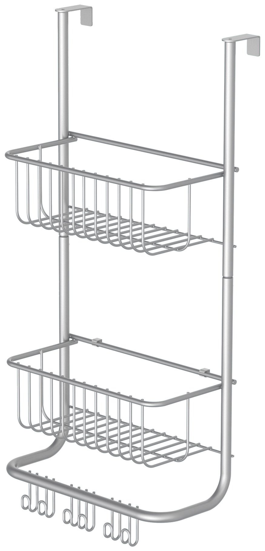 Angebot aufweisen Eisl Duschregal Silber, Duschablage, Etagen Bohren, 2 zum o. Hängen, Duschkorb