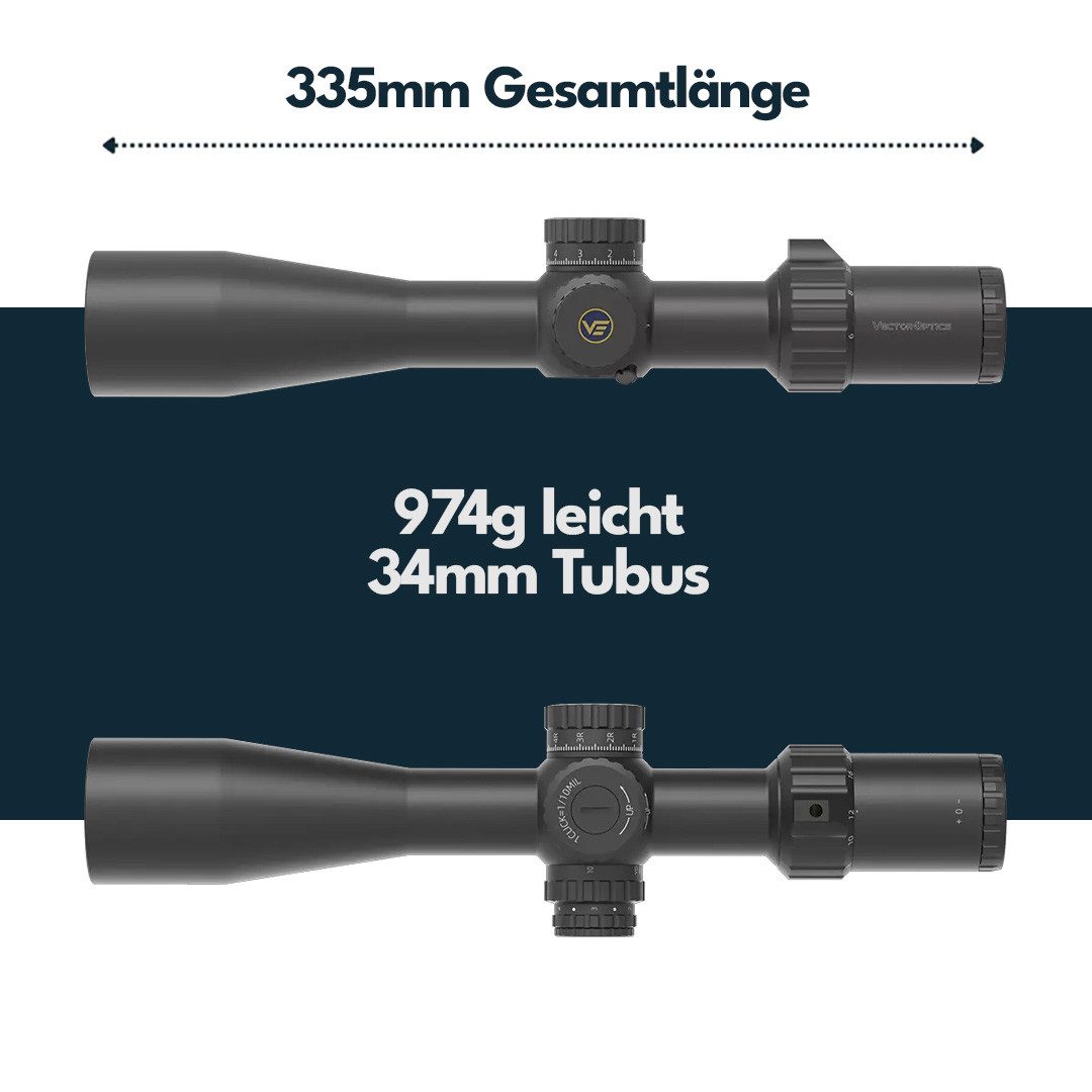 Vector Optics Vector Optics SCFF-46 Taurus 6-24x50 HD MIL Zielfernrohr (Ideal für Jagd, Sport und Airsoft)
