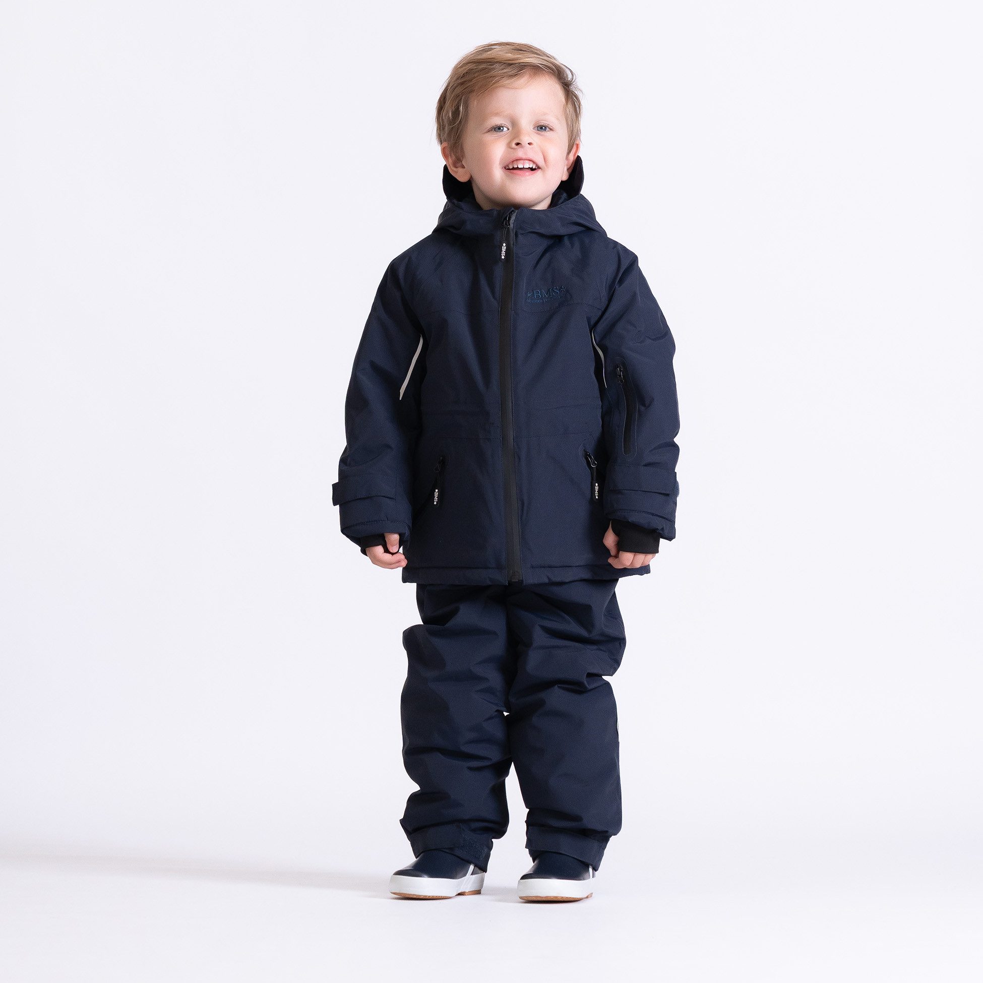 BMS Winterjacke leichter, atmungsaktiver und wasserdichter Winterparka mit warmer Kapuze und Schneefang