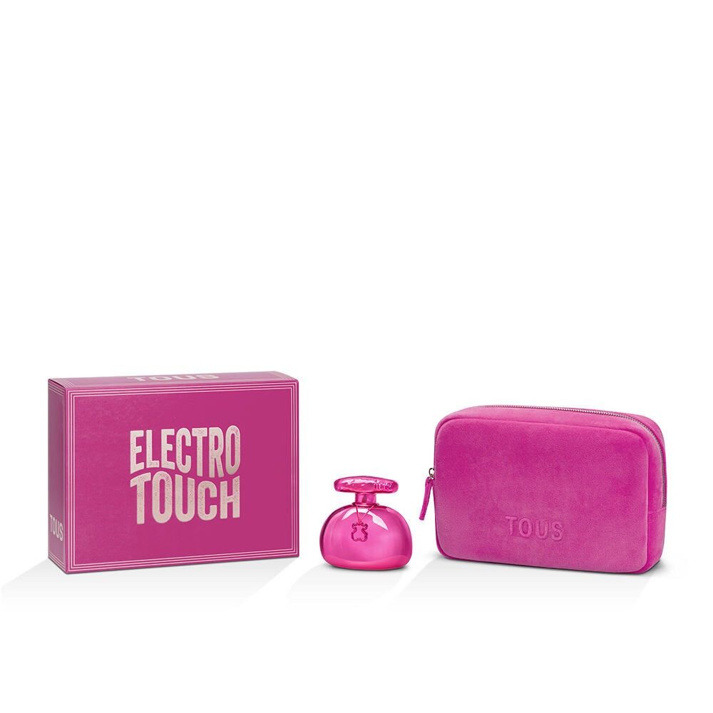 Tous Duft-Set Tous Electrotouch 90 Edp+Kosmetiktasche, Fuchsia