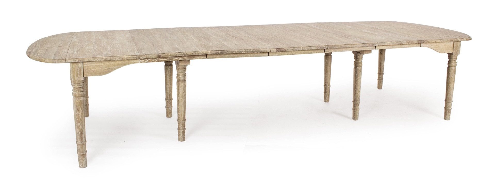 Bizzotto Esstisch Bedford aus Eichenholz, 152-382 cm, Geeignet für 10-12 Personen