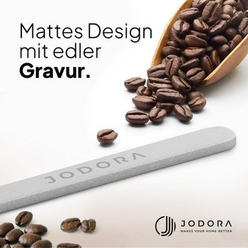 JODORA Espressolöffel JODORA Design Espressolöffel silber matt, Spülmaschinenfest, rostfrei, stabil