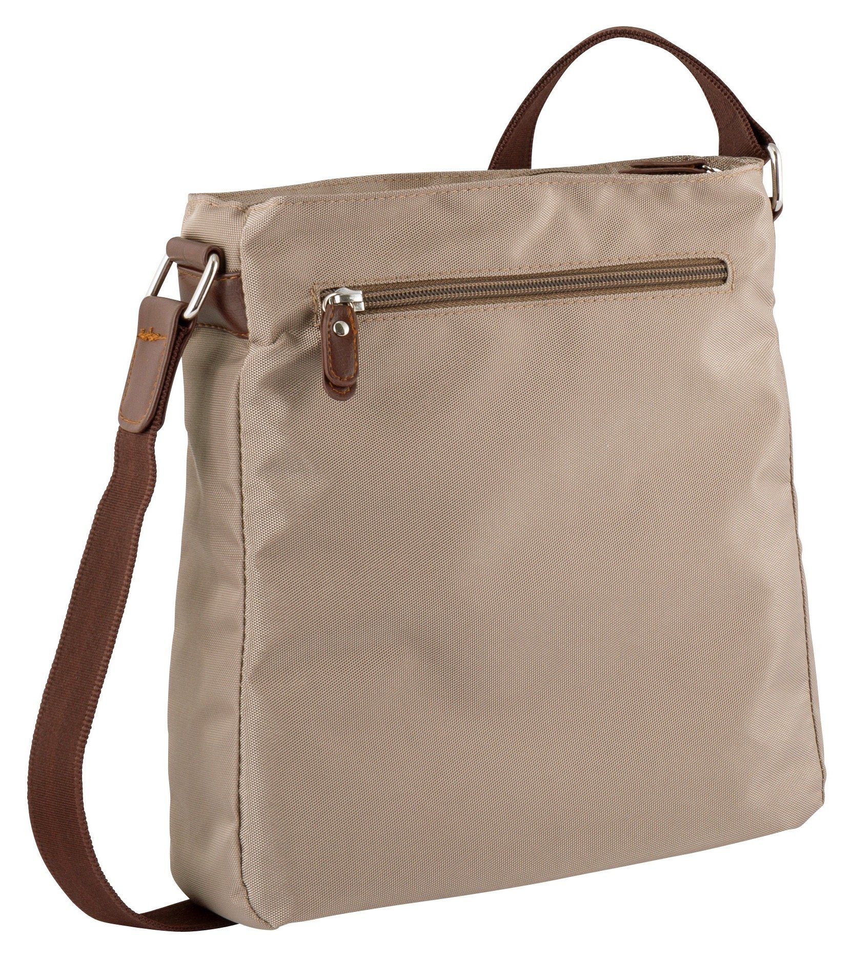 TOM TAILOR Hobo Rina, aus leichtgewichtigem Nylon und aufwändig gewebten Gurtband