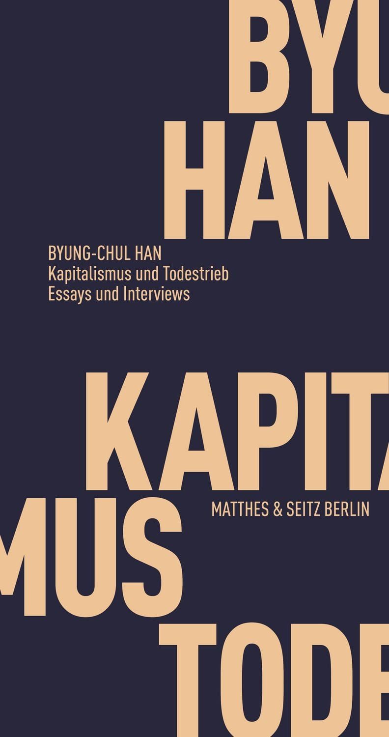 Kapitalismus und Todestrieb / Byung-Chul Han, Essays und Interviews