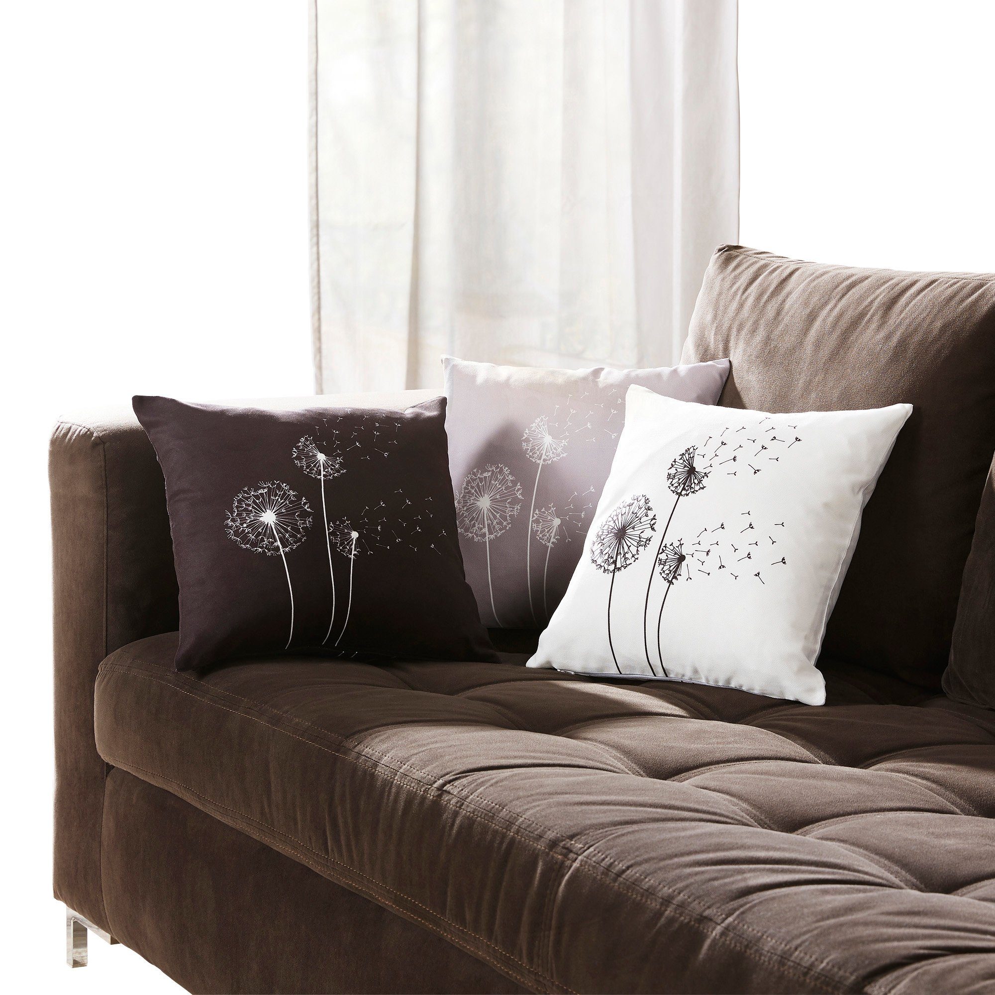 Erwin Müller Kissenbezug Kissenhülle "Pusteblume", Blumen